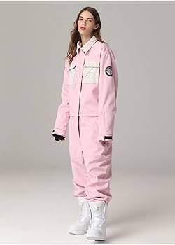 Amazon | HOTIAN スノーボード ウェア ワンピース つなぎ レディース