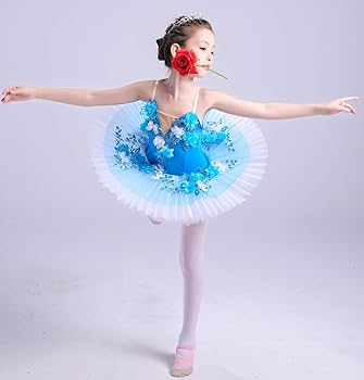 Amazon | バレエ レオタード 子供 バレエ レオタード キッズ ブルー