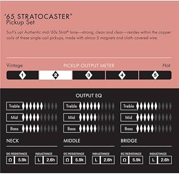 Amazon.co.jp: Fender Pure Vintage '65 Strat ピックアップセット (3