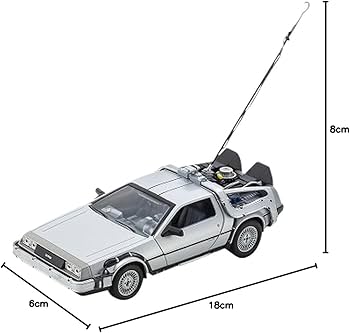 Amazon | WELLY 1/24 デロリアン DMC-12 (BACK TO THE FUTURE I) 完成