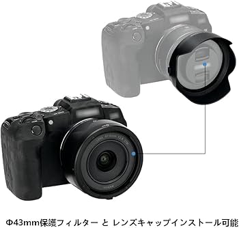 Amazon | JJC EW-65C 可逆式 レンズフード Canon RF 16mm F2.8 STM