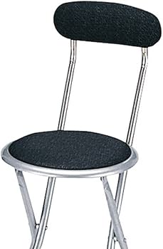 Amazon｜弘益 椅子 カウンター チェア 折りたたみ ブラック KC-355T