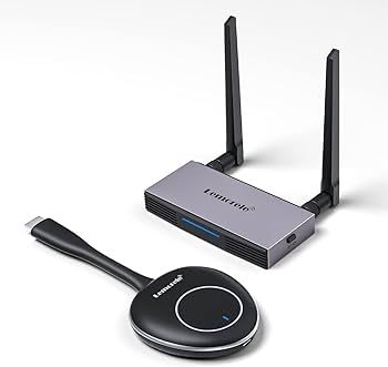 Amazon | ワイヤレス HDMI 送受信機 セット 50m 遠距離転送 【日本技適