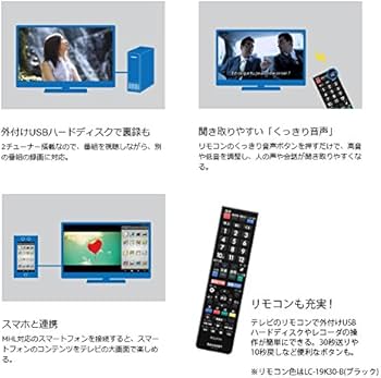 Amazon | シャープ AQUOS 液晶テレビ 24型 ブラック系 LC-24K30-B