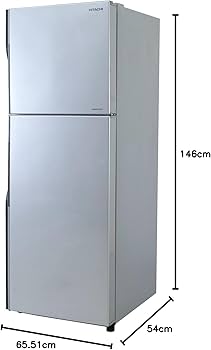 Amazon | 日立 2ドア冷蔵庫 R-20FA(S) シルバー (203L・右開き) スリム