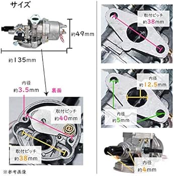 Amazon | PHOENIX キャブレター ミニ ATV バギー ポケバイ 用 バイク