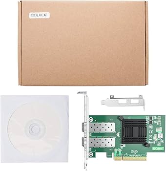 Amazon | 10Gtek 10G PCI-E NIC ネットワークカード, Intel X520-DA2