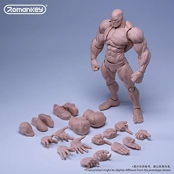 Amazon.co.jp: LEBOO Romankey 1/12 超可動 男性 素体 フィギュア