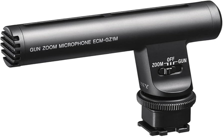 Amazon.com : Sony ECMGZ1M Gun / Zoom Microphone (Black) : Electronics