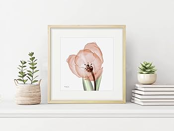 Amazon.co.jp: 絵画「赤いチューリップ」インテリア 絵 花 アート