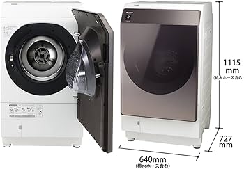 Amazon.co.jp: シャープ 洗濯機 ドラム式 ES-WS14-TR ヒートポンプ乾燥