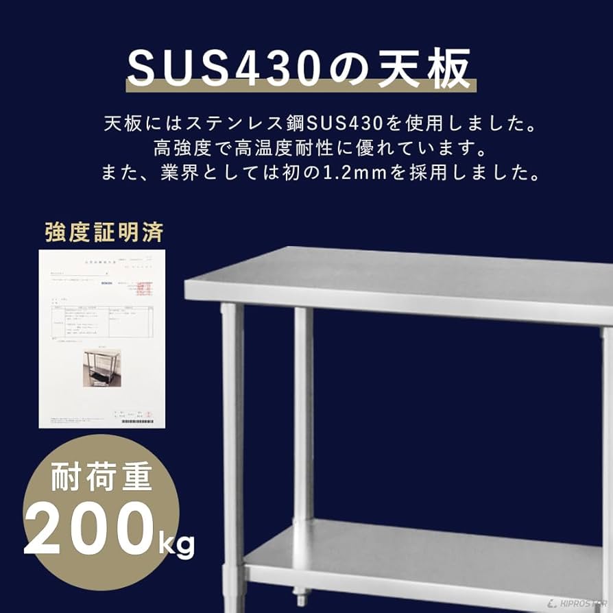Amazon.co.jp: ステンレス 作業台 業務用 調理台 厨房 600×450×800 板