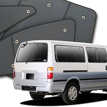 Amazon | 趣味職人 プライバシー サンシェード 車 ハイエース 100系