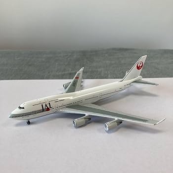 Amazon.co.jp: モデルプレーン ダイキャスト JAL 日本航空 B747-400 1