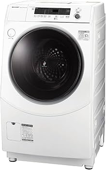 Amazon | シャープ 洗濯機 ドラム式 ES-H10F-WL ヒーター乾燥 左開き