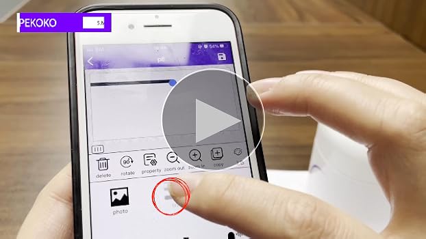 Amazon.co.jp: PEKOKO ポータブルカラーモバイルプリンター Bluetooth