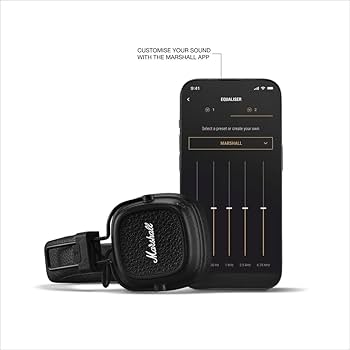 Amazon.co.jp: Marshall ワイヤレスオンイヤーヘッドホン Major V