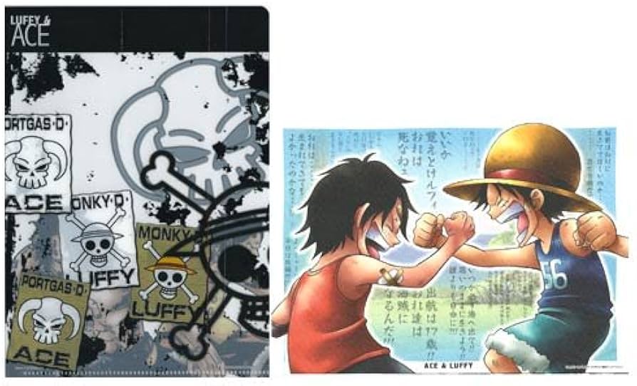 Amazon | ワンピース ビジュアルアートファイル 2.ルフィ＆エース(子供