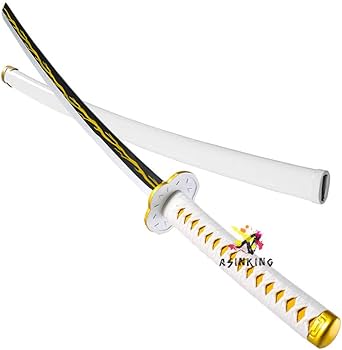 Amazon.co.jp: ASINKING 鬼滅の刃 我妻善逸 刀 金属製 合金 付属品 善