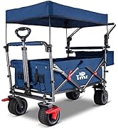 Amazon.co.jp: TMZ キャリーワゴン 折りたたみ式 アウトドアワゴン