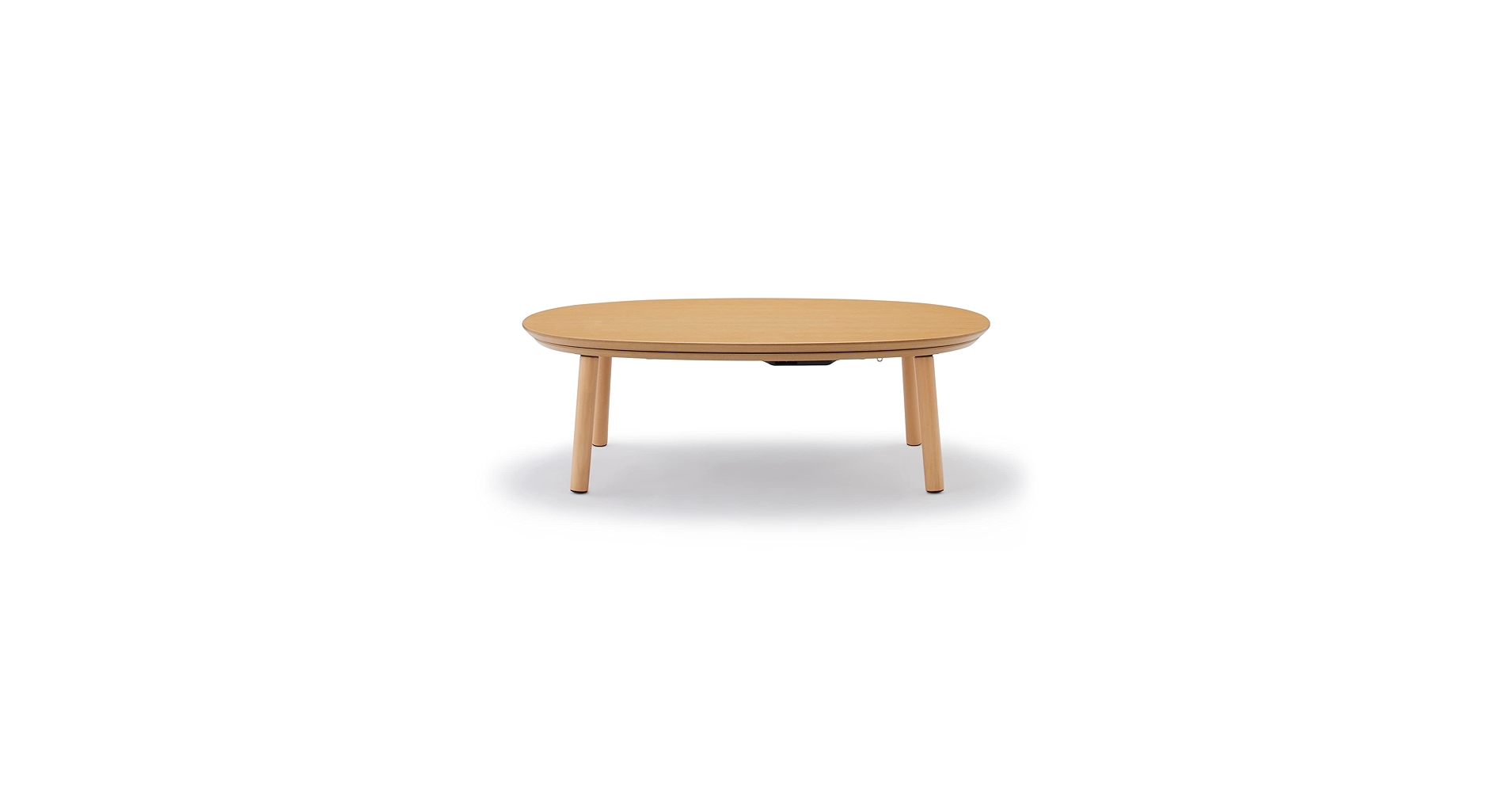 Amazon | 無印良品 楕円こたつ ナチュラル 小 110×62×35cm MJ-KDS2-N