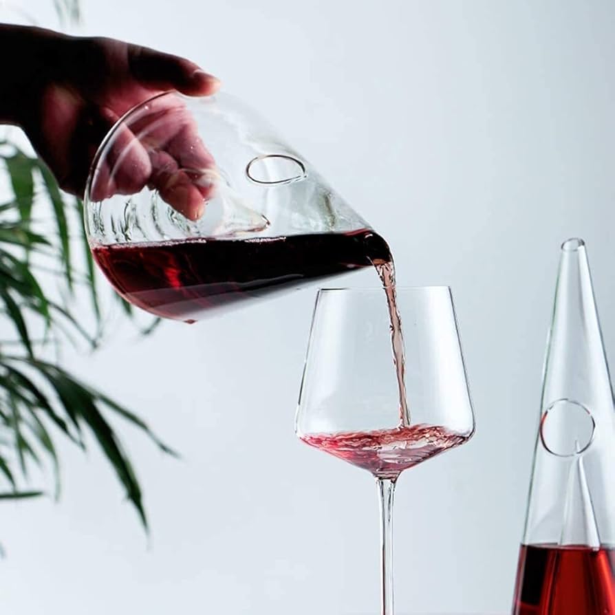 Amazon | デキャンタ 7 ピース カラフェ ワイン、ワイン 6X 450ml