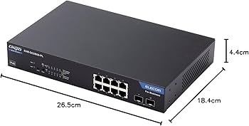 Amazon | エレコム スイッチングハブ 8ポート ギガビット PoE機能搭載