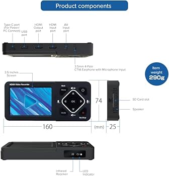 Amazon.co.jp: メディアレコーダー テック TEC モニター搭載ポータブル