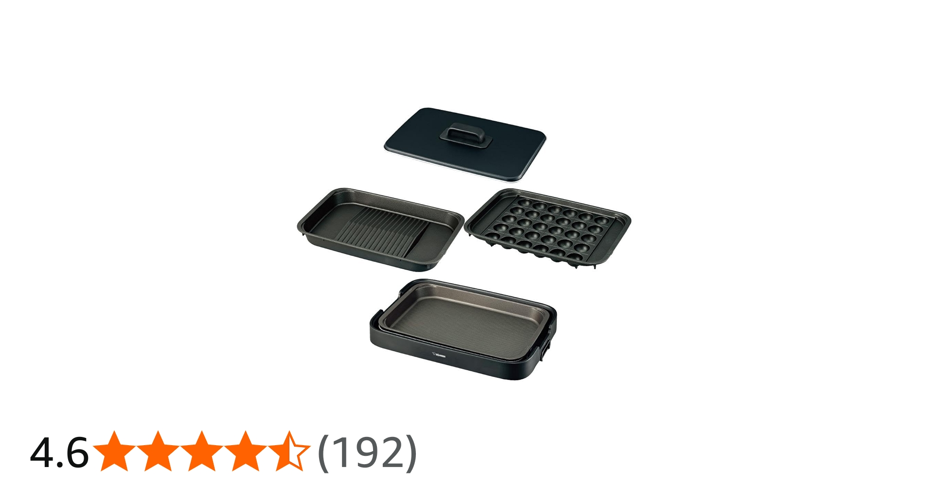 Amazon.co.jp: Zojirushi Mahobin EA-KK30-BA Hot Plate, 3-Piece Type