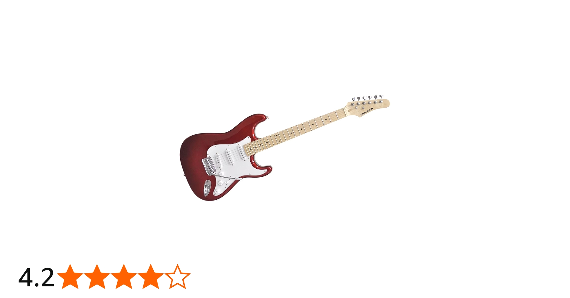 Amazon | PLAYTECH エレキギター ST250 METALLIC RED Maple ストラト