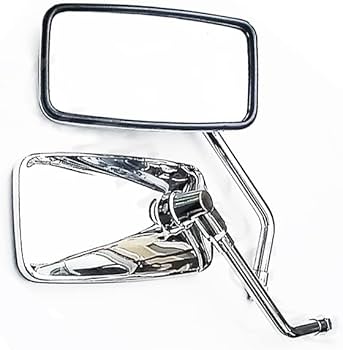 Amazon | 角型 メッキ ミラー ハンドル スタンダード 純正風 正ネジ
