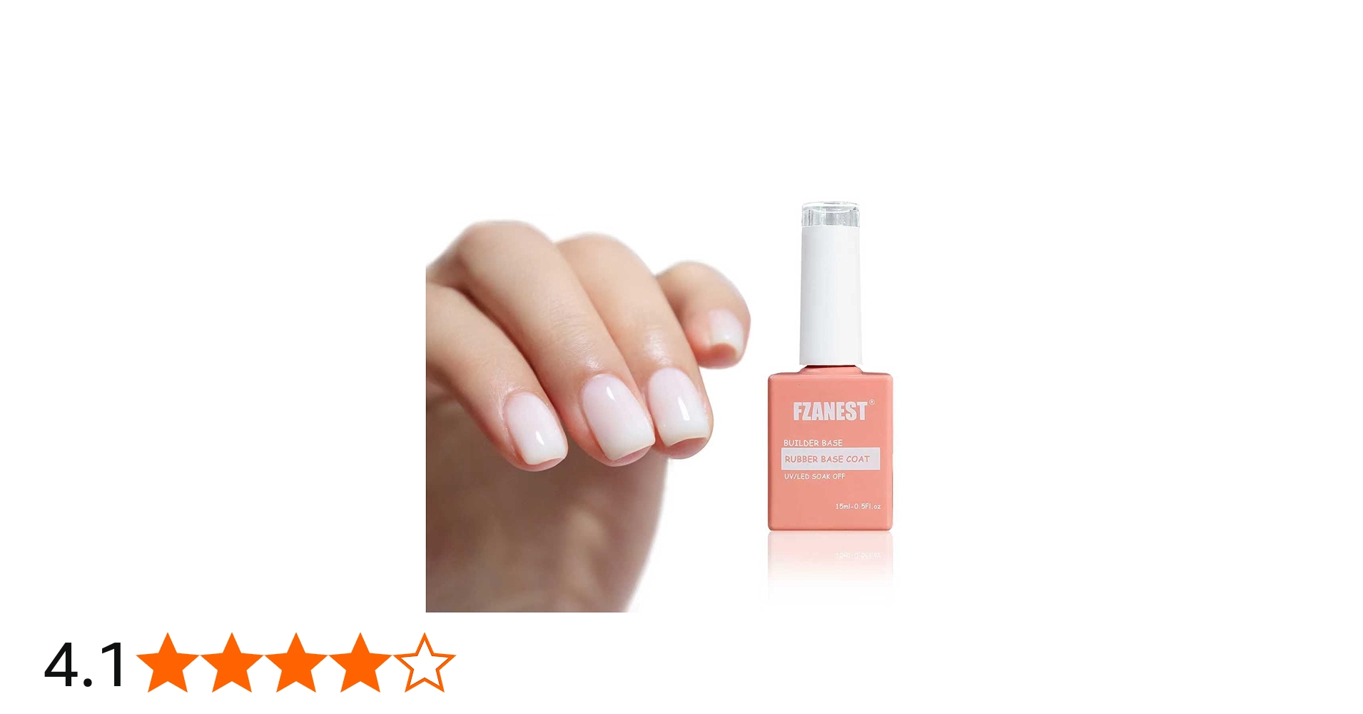 FZANEST Milky White Gel Nail Polish Builder Base Gel For Nails
