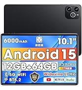 Amazon.co.jp: タブレット 10インチ 【2025高性能モデル 12GB+64GB+1TB