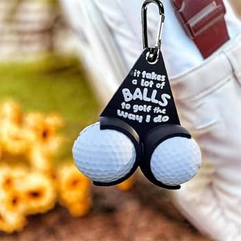 Golf Ball Holder Funny Golf Gifts,Golf Ball Testicle Sac Holder