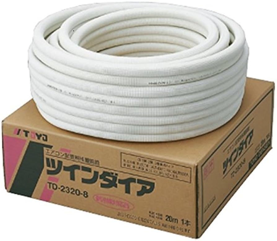 Amazon.co.jp: TOYO ペアコイル エアコン用被覆銅管 2分3分配管 20m TD