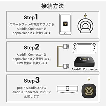 Amazon | ワイヤレスHDMI Aladdin Connector ポップイン アラジン