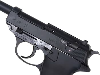 Amazon.co.jp: [マルゼン] ワルサーP38 ブラック ガスブローバック GBB