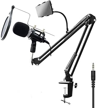 Amazon | デスクアーム マイクスタンド 卓上 伸縮 ホルダー 自在アーム