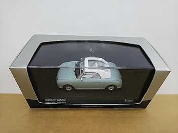 Amazon | □ 京商 1/43 NISSAN FIGARO OPEN TOP ペールアクア/ブルー
