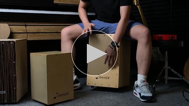 Amazon | Donner カホン Cajon 打楽器 木製 フルサイズ ボックスドラム