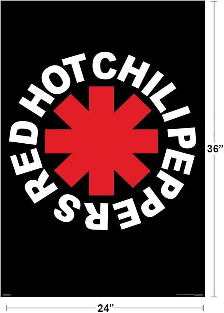 Amazon.co.jp: Red Hot Chilli Peppers (Logo) Music Poster Print