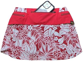 Amazon.co.jp: ranor ラナー LEAF PATTERN SKIRT(WITH INNER) Red 817