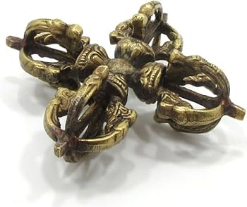 Amazon｜金剛杵 カツマ 羯磨 十字金剛杵 ドルジェ バジュラ 五鈷杵 長