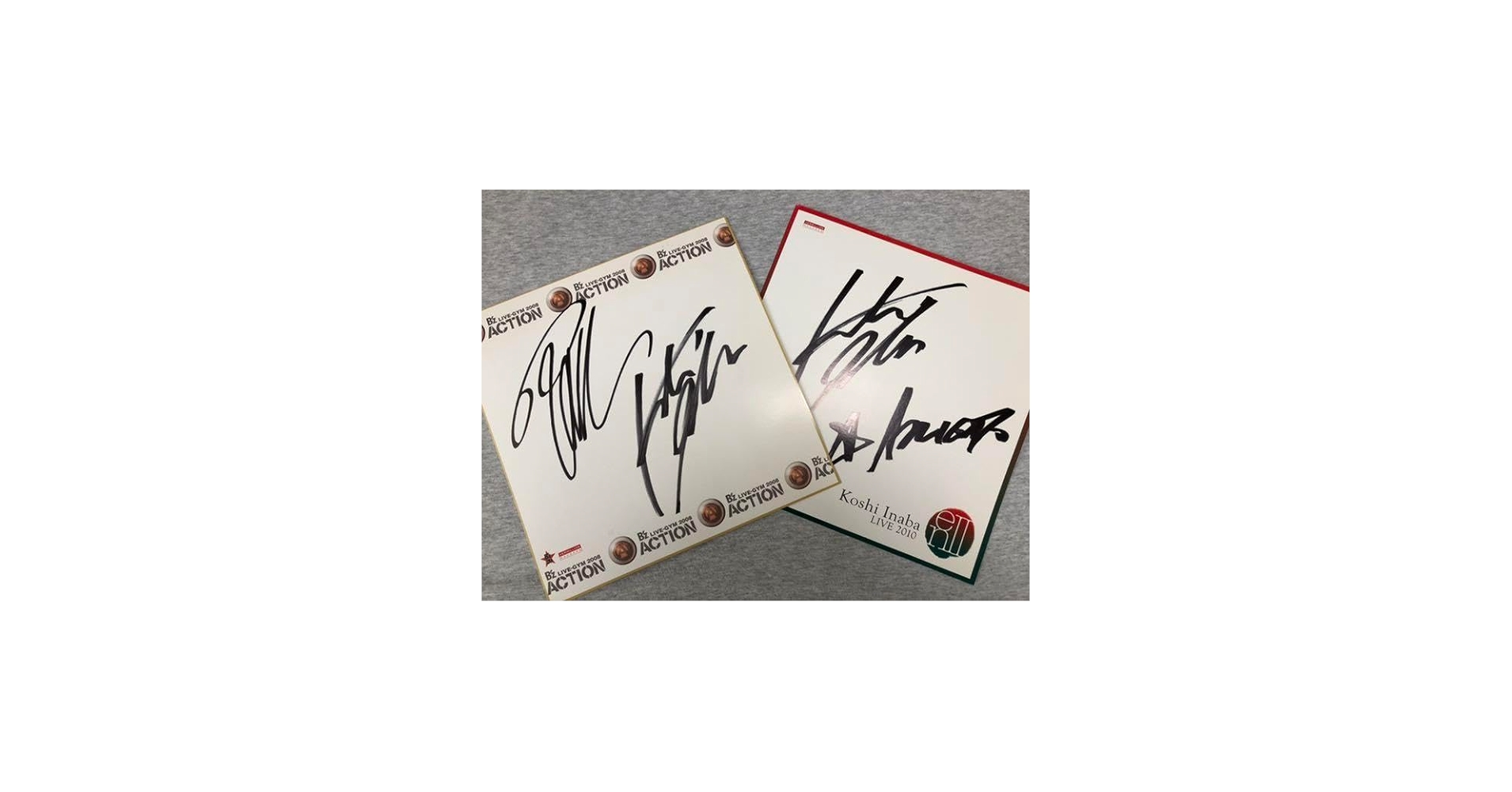 Amazon.co.jp: サイン色紙 B'z 稲葉浩志 : 稲葉浩志: 文房具・オフィス用品