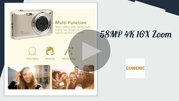 Amazon.com : Digital Camera, 58MP 4K 16X Zoom Auto Focus Digital
