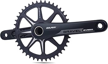 Amazon | BOLANY 自転車クランクセット グラベル 170mm 中空 一体型
