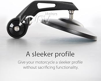 Amazon | KiWAV バーエンドミラー ボブ 黒 Triumph トライアンフ 水冷