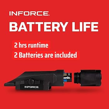 Amazon.co.jp: Inforce Gen 3 WMLx 1,100ルーメンライト(ブラック