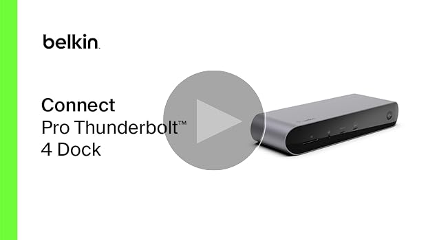 Belkin Thunderbolt 4 Dock Pro, Single 8K @ 30hz, Dual 4K Display