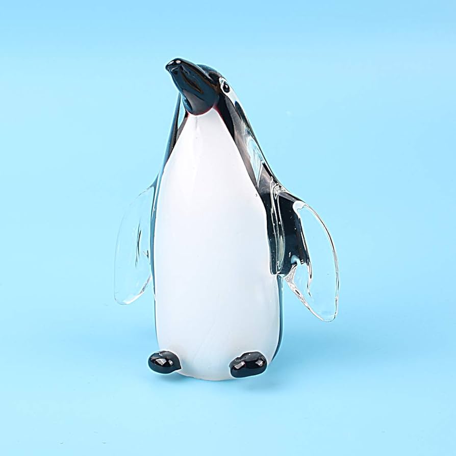 Amazon.co.jp: Hophen ガラスペンギン置物 ハンドメイド ブローン